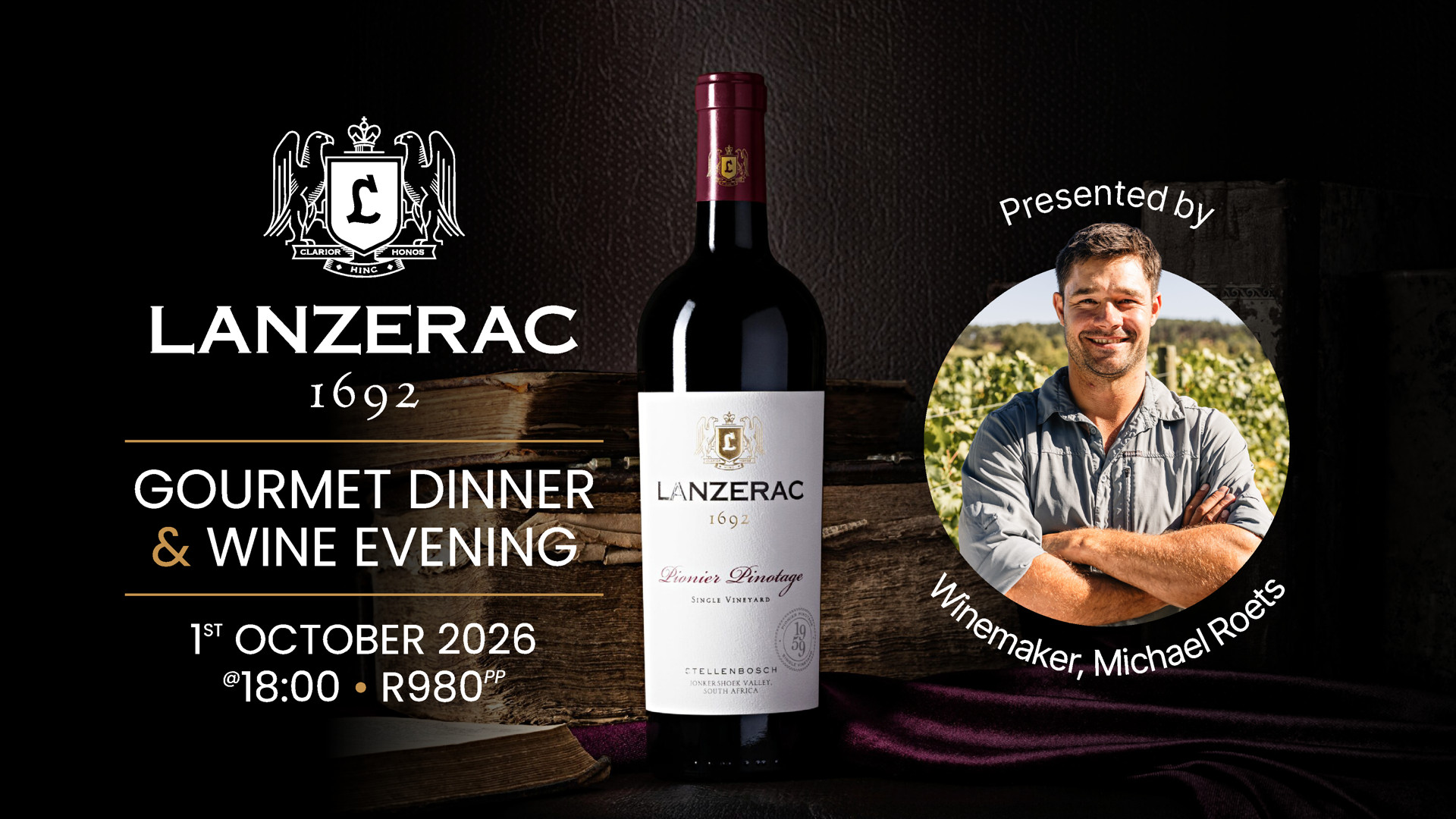 Lanzerac Wine Evening & Gourmet Dinner - 2026.10.01 Lanzerac Wine Evening & Gourmet Dinner - 2026.10.01