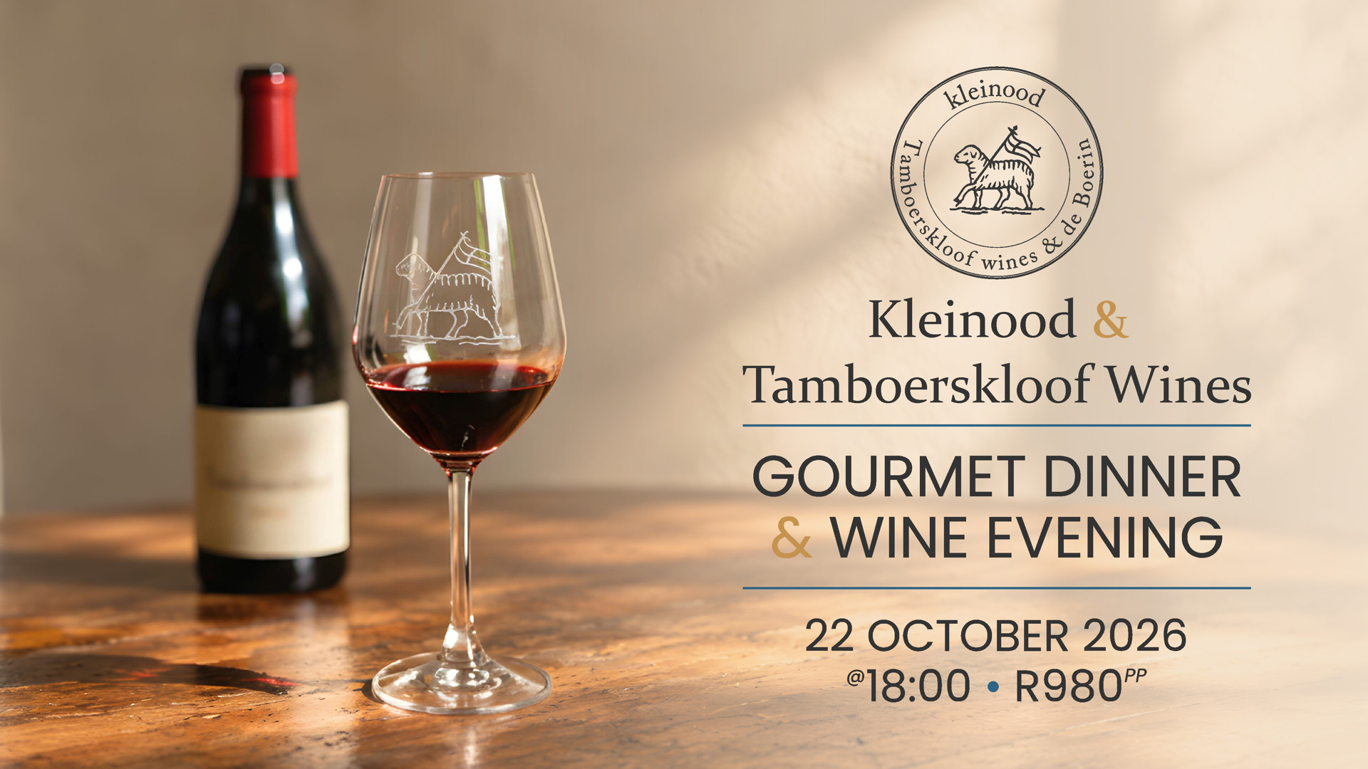 Kleinood & Tamboerskloof Evening 2026.10.22